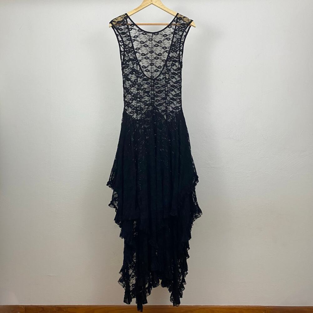 Intimately Free People French Courtship Slip - Black - Size Small